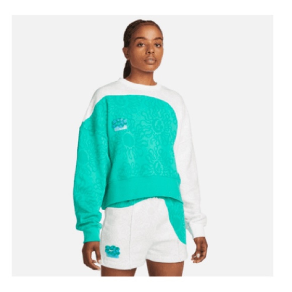 Nike Uphoria Sweatshirt and Short set - Green/Blue